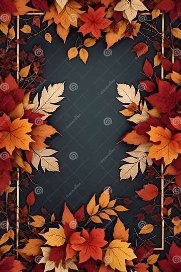 Rustic Leaf Borders Fall Inspired Frame Elements Leafy Border Graphics