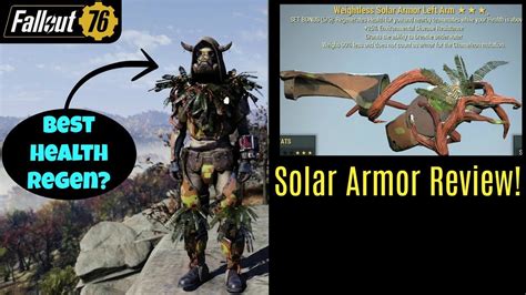 Fallout 76 Solar Armor Review Youtube