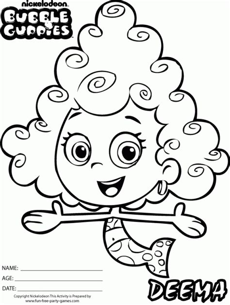 Free printable bubble guppies coloring book. Get This Printable Bubble Guppies Coloring Pages Online ...