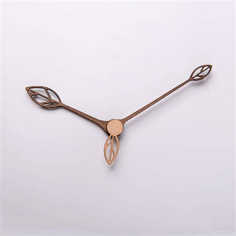 Walnut Pointers Clock Mechanism Parts Wall Clock Hands For Accessory