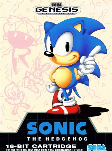Sonic The Hedgehog 1991 Genesis Box Cover Art Mobygames