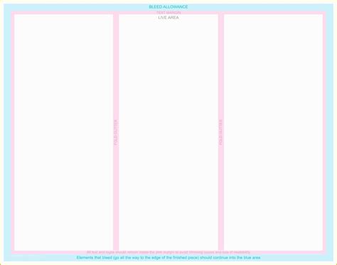 Free Blank Bi Fold Brochure Template Of Blank Brochure Templates A4