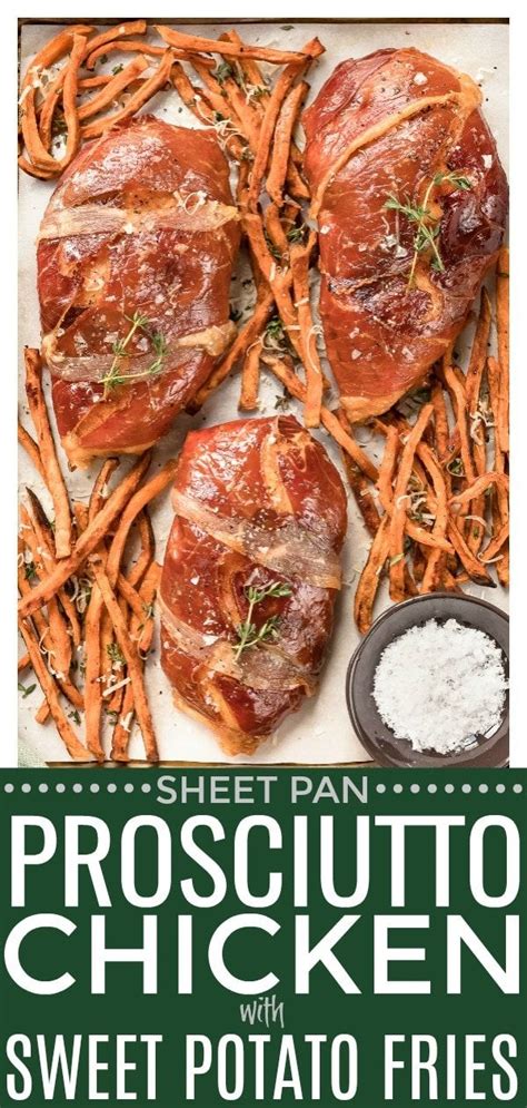 This Sheet Pan Brown Sugar Prosciutto Wrapped Chicken With