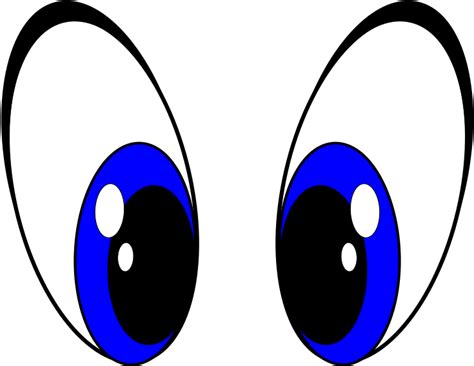 Download Eye Cartoon Clip Art Cute Blue Cartoon Eyes Png Download