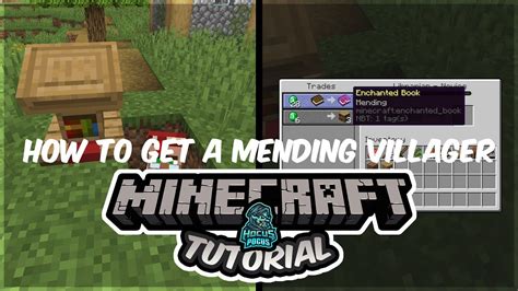 How to Get a Mending Villager in Minecraft 1.14 - TUTORIAL Quick & Easy