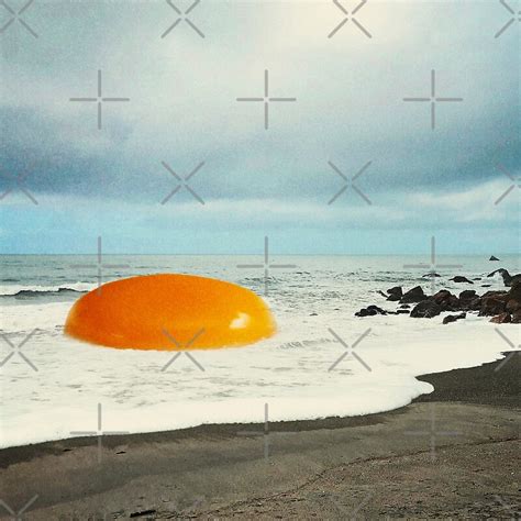beach egg sunny side up by vertigo artography redbubble