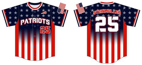 Ie Patriots Custom Patriotic Baseball Jerseys