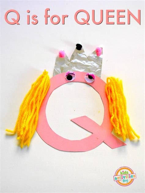 Q Is For Queen Craft Preschool Q Craft