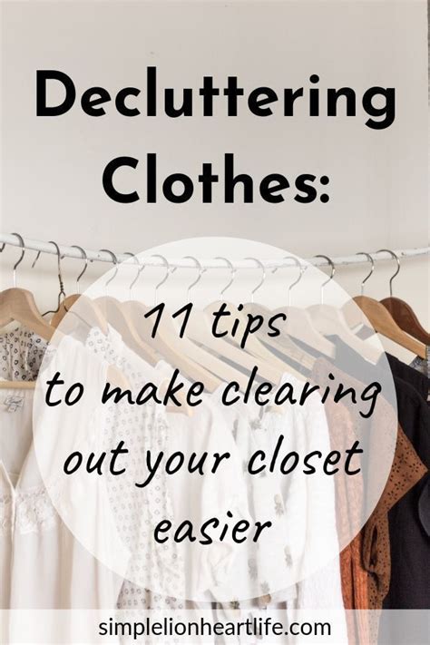 Decluttering Clothes And Organizing Your Closet Artofit