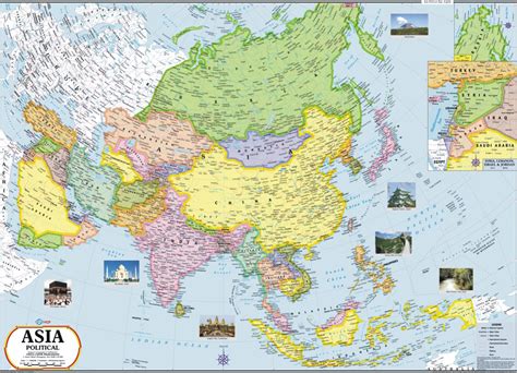 Map Of Asia English 88 World Maps