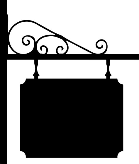 Wrought Iron Sign Openclipart