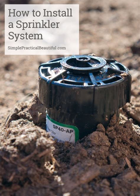 The type of material you use to install your sprinkler system will depend on the manufacturer's recommendations. How to Install a Sprinkler System: Part 2 | Sprinkler system diy, Sprinkler system design ...