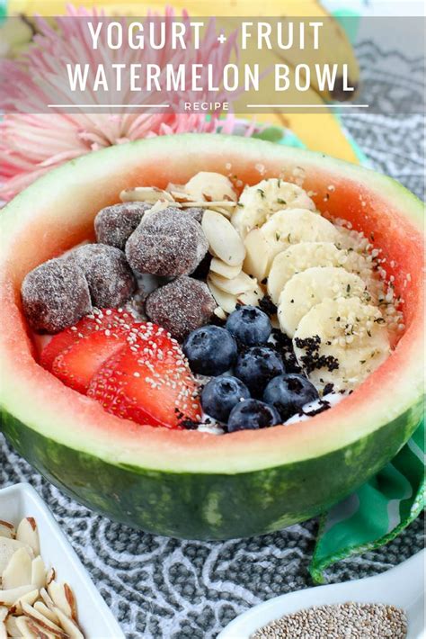 Yogurt Fruit Watermelon Bowl