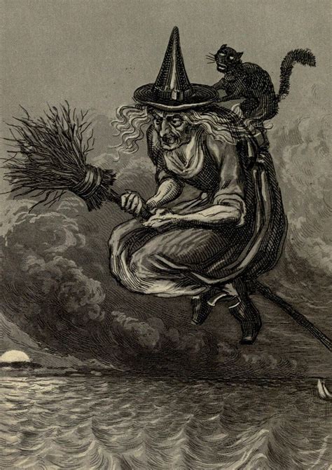 15th Century Witch Vintage Halloween Vintage Witch Halloween Witch