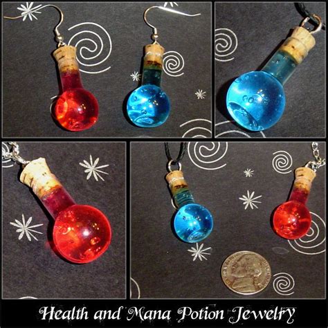 Health And Mana Potion Earrings Crafts Stuff To Make And Sell