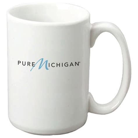 15oz Mug With Pure Michigan Logo Pure Michigan Store Pure Products