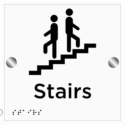 Stairs Sign Braille Signs