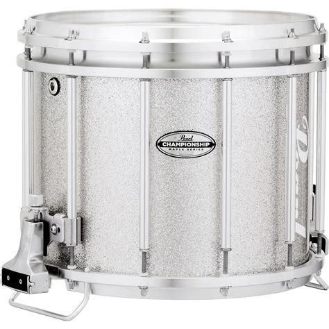 Pearl Championship Maple Ffx Marching Snare Drum 14 X 12 In Silver