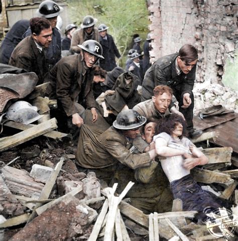Chilling Photos From The Blitz Shown In Colour For The First Time Media Drum World