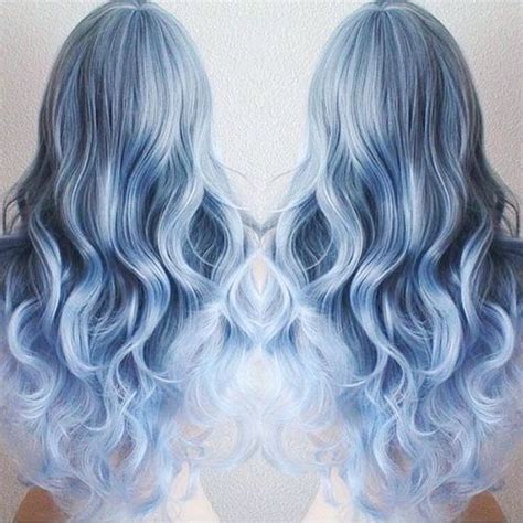 20 Freche Blaue Haarfarben Ombre Balayage Dark Blue Frisuren Blue