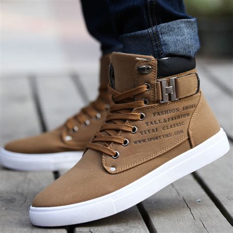 Mens Fashion Spring Autumn Leather Shoes Street Mens Casual Fashion