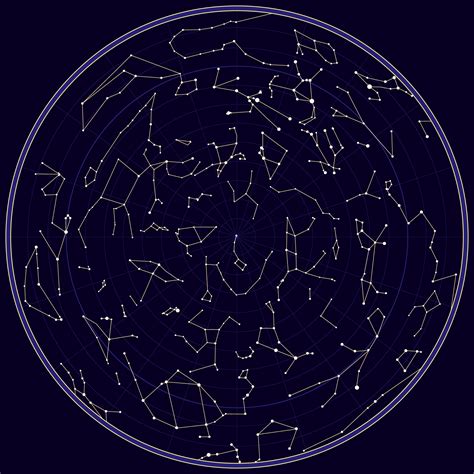 Mapa De Constellations Constellation Map Constellations Vector Art
