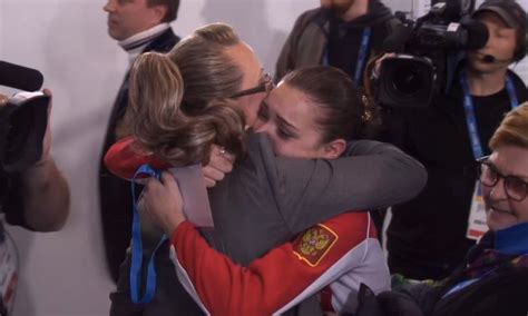 Russian Figure Skating Judge Hugged Russian Gold Medalist Minutes After