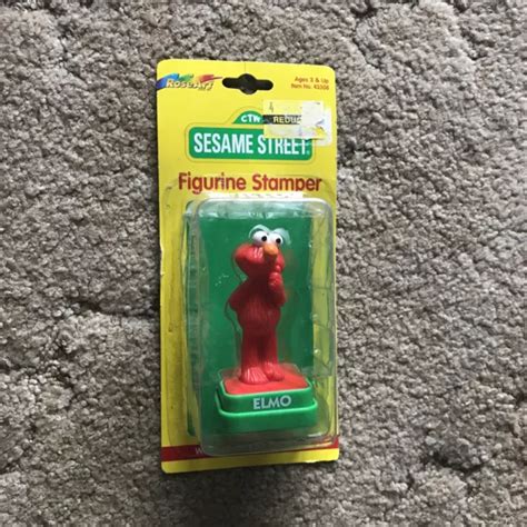 Sesame Street Elmo Figurine Stamper Ink Pad In Base New 699 Picclick