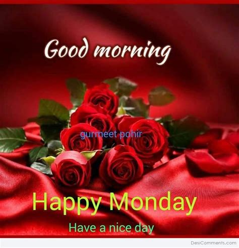 Good Morning Monday Quotes Romantic Good Morning Red Rose 