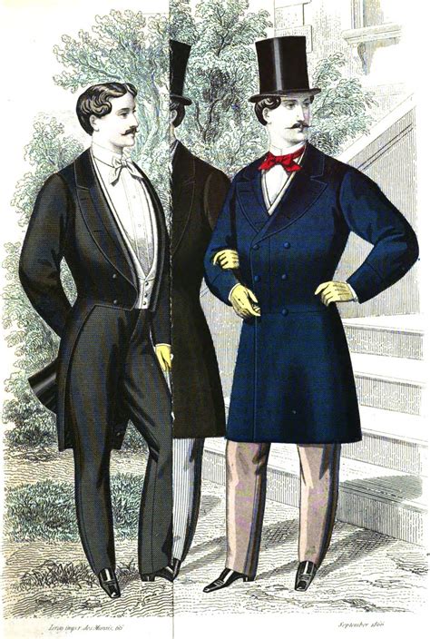 19th Century Historical Tidbits 1866 Mens Fashions