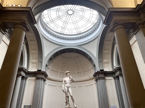 Il David Di Michelangelo Alla Galleria Dellaccademia Di Firenze