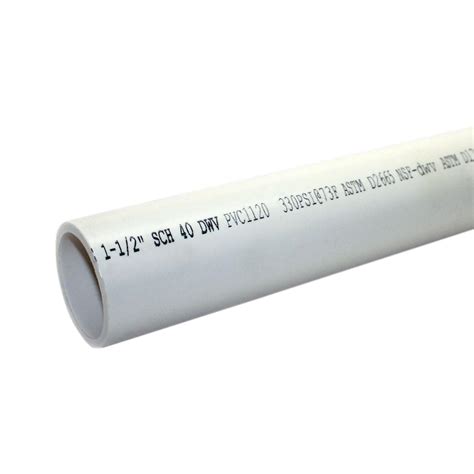 1foot Length 10 Inch Diameter Schedule 40 Pvc Pipe White Business