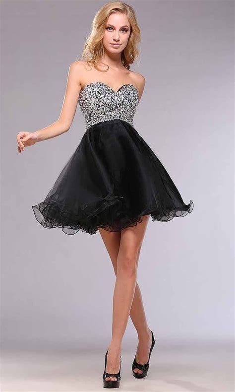 Cute Short Sequin Empire Short Black Hoco Dress Ksp398 Ksp398 £87