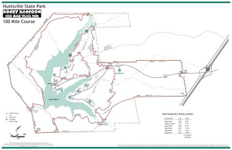 Huntsville State Park Trail Map Printable Map