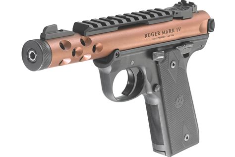 Ruger Mark Iv 2245 Lite 22lr Bronze Anodized With Threaded Barrel