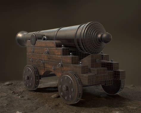 Wip Pirate Ship Cannon 3d — Polycount