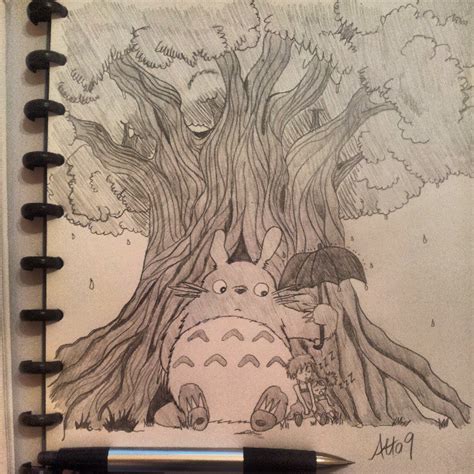 My Neighbor Totoro Pencil Sketch By Atta9 On Deviantart