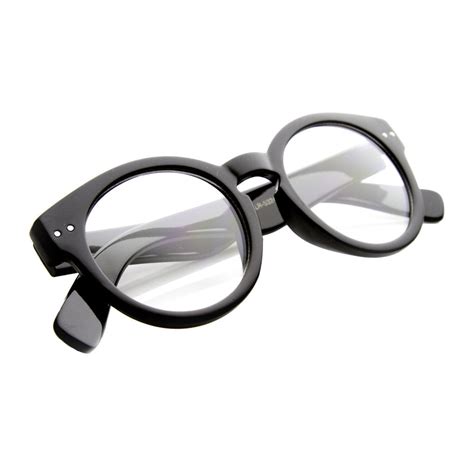 vintage hipster indie key hole round clear lens glasses 9644 zerouv