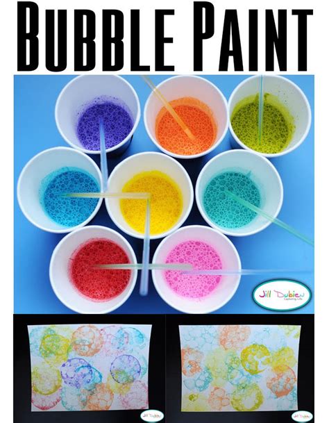 Blow Bubbles To Make Art What A Fun Messy Art Project For Kids Of All