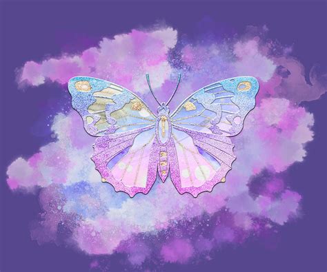 Pastel Butterfly Digital Art By Britt Meadows Fine Art America