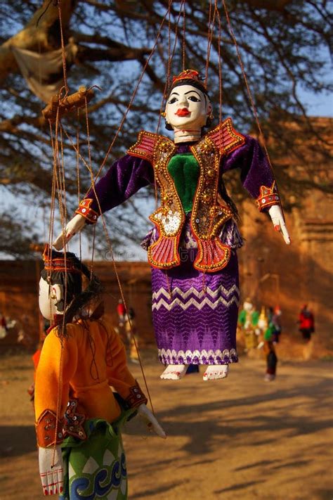 Traditional Burmese Puppet Stock Image Image Of Display 52855021