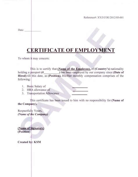 Employment verification letter sample template. Employment Verification Letter For Visa | Template Business