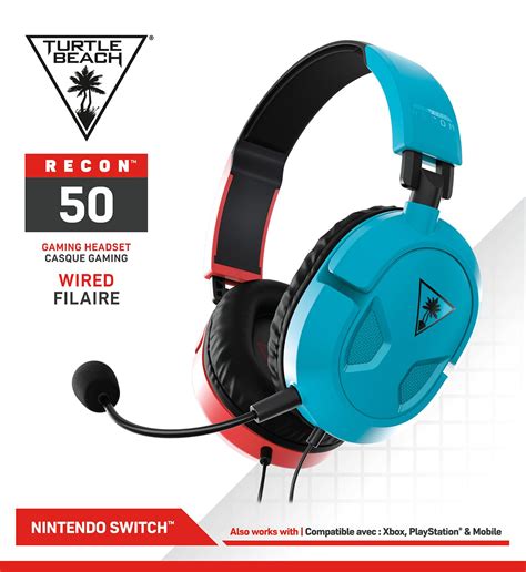 Turtle Beach Ear Force Recon Stereo Gaming Headset Red Blue Pc