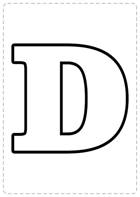 Letras D Para Imprimir Educadores De La Web