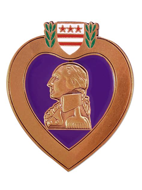 Pinmarts Purple Heart Veteran Medal Military Enamel Lapel Pin Ebay