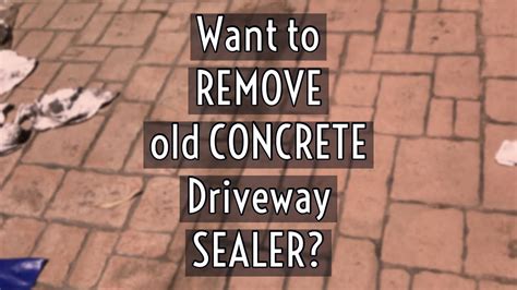 I want to remove a water based sealer from brick. Can Sealer Be Removed From Stamped Concrete | Acrylic ...