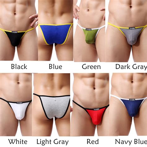 1 8pcs Pack Sexy Mens Underwear Modal Briefs G String Lingerie Tangas Thong Lot Ebay