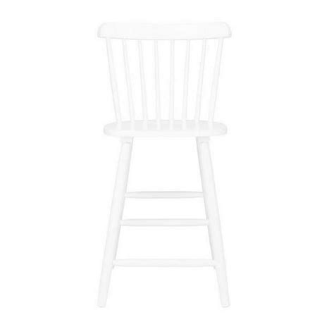 Safavieh Galena Solid Spindle Back Counter Stool With Footrest White