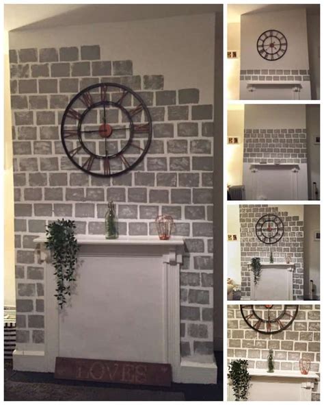 We've seen our fair share of ugly walls to know there are a multitude of interiors that could use a little diy faux brick finish.exposed brick walls can. DIY How to Paint a Faux Brick Fireplace Project Idea ...