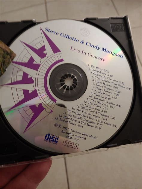 Autographed Steve Gillette Cindy Mangsen Live In Concert Cd 1991